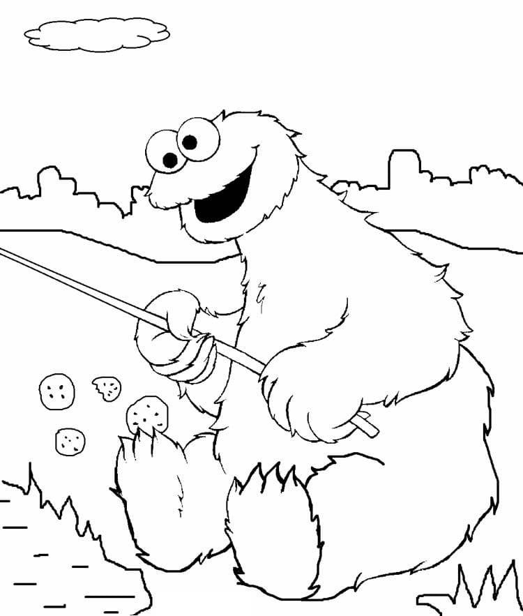 Gratis Krümelmonster für Kinder ausmalbilder