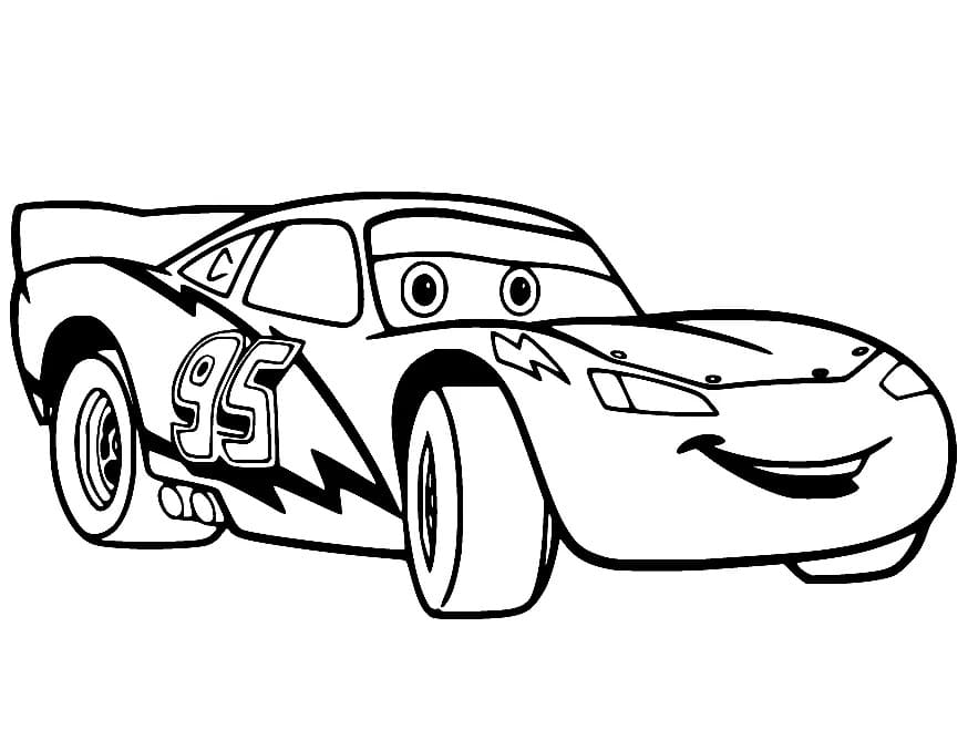 Gratis Lightning McQueen für Kinder ausmalbilder