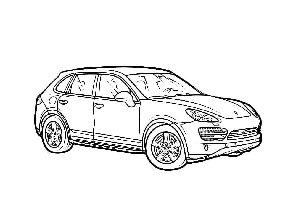 Gratis Porsche für Kinder ausmalbilder