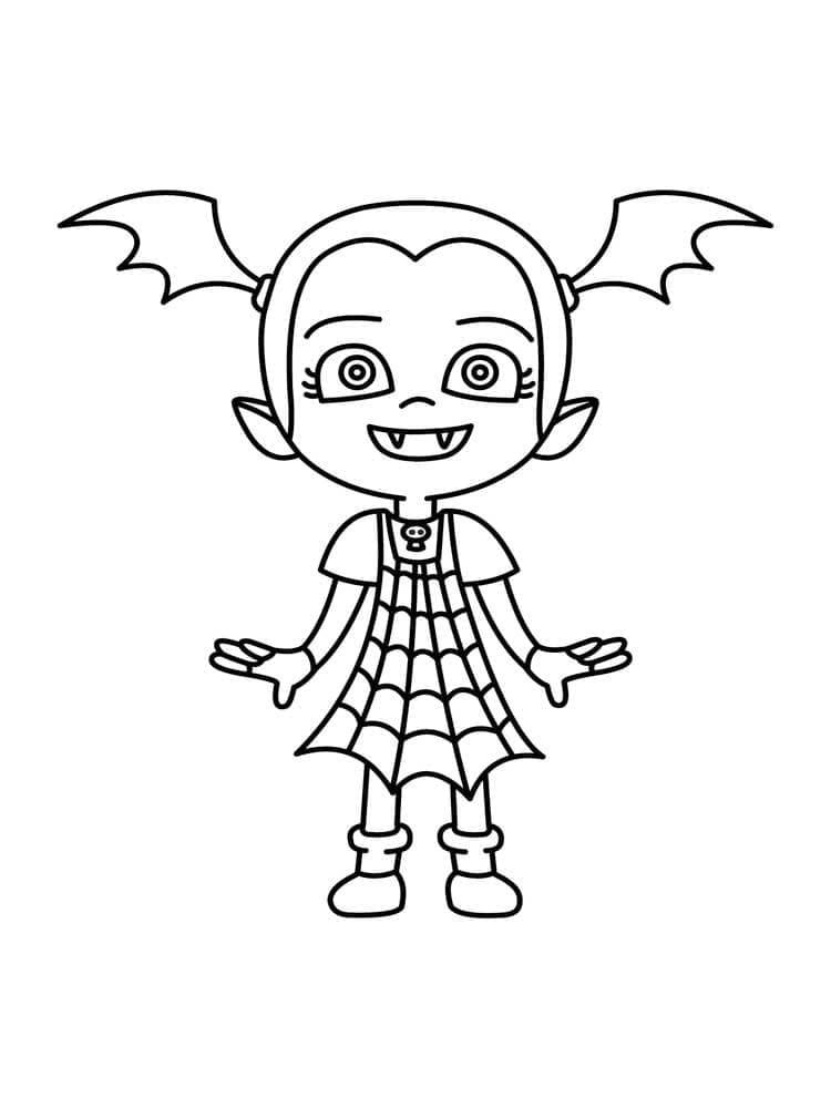 Gratis Vampirina für Kinder ausmalbilder