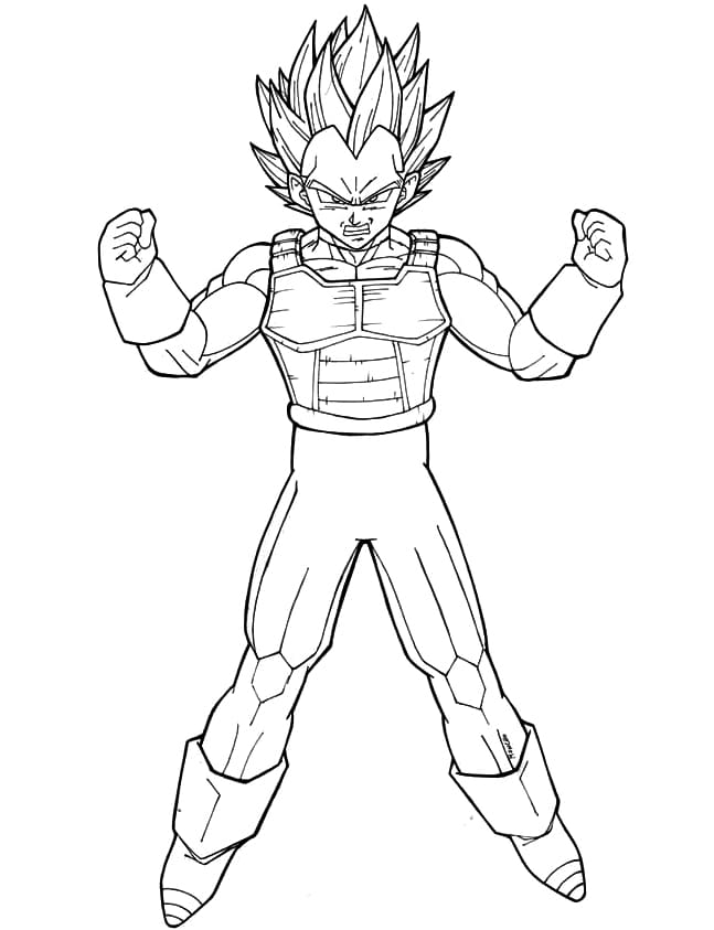 Gratis ausdruckbare Vegeta ausmalbilder