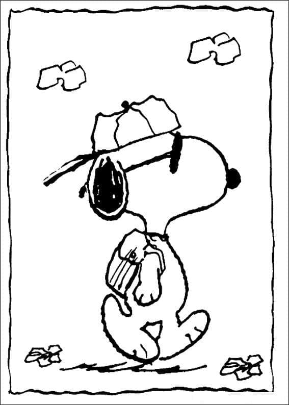 Gratis ausdruckbarer Snoopy ausmalbilder