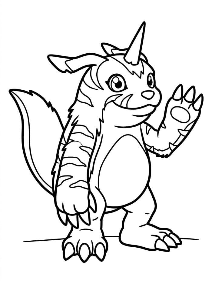 Gratis ausdruckbares Digimon ausmalbilder