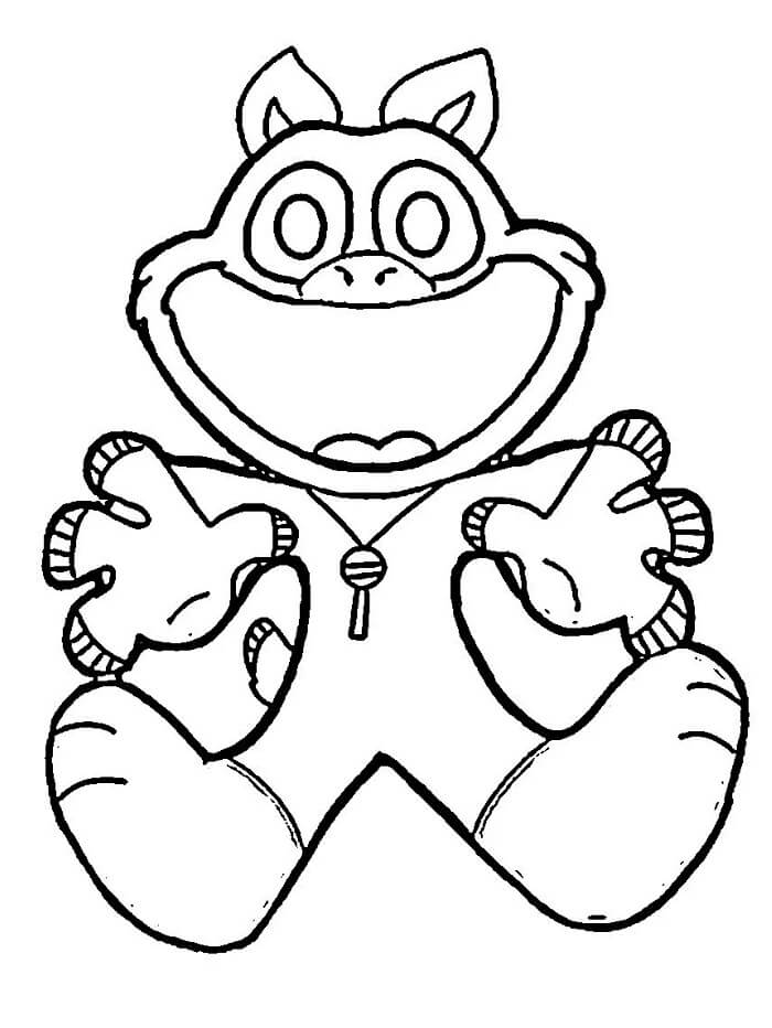 Gratis druckbare Smiling Critters ausmalbilder