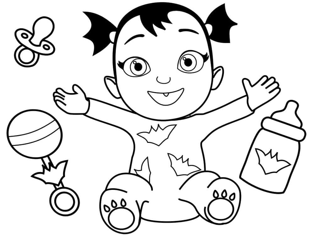 Gratis druckbare Vampirina ausmalbilder