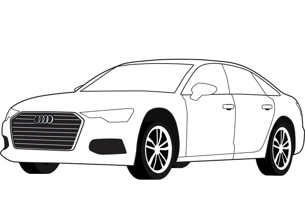 Gratis druckbarer Audi ausmalbilder