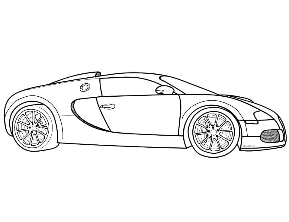 Gratis druckbarer Bugatti ausmalbilder
