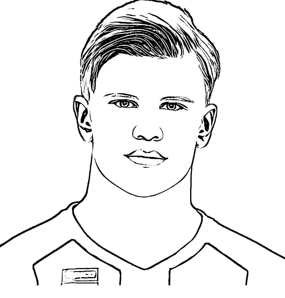 Gratis druckbarer Erling Haaland ausmalbilder