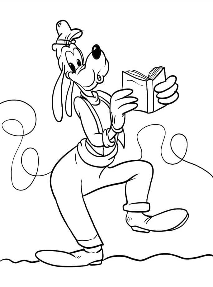 Gratis druckbarer Goofy ausmalbilder