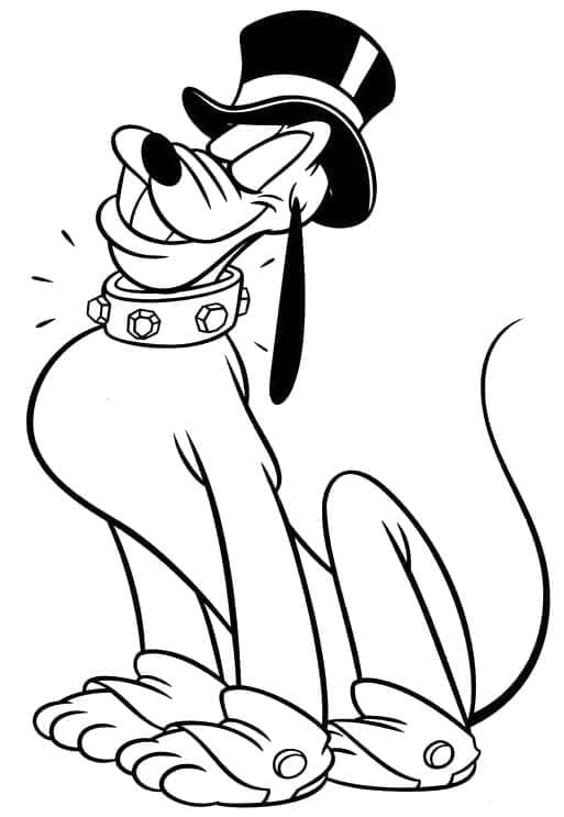 Gratis druckbarer Pluto ausmalbilder