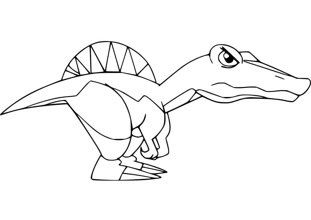 Gratis druckbarer Spinosaurus ausmalbilder