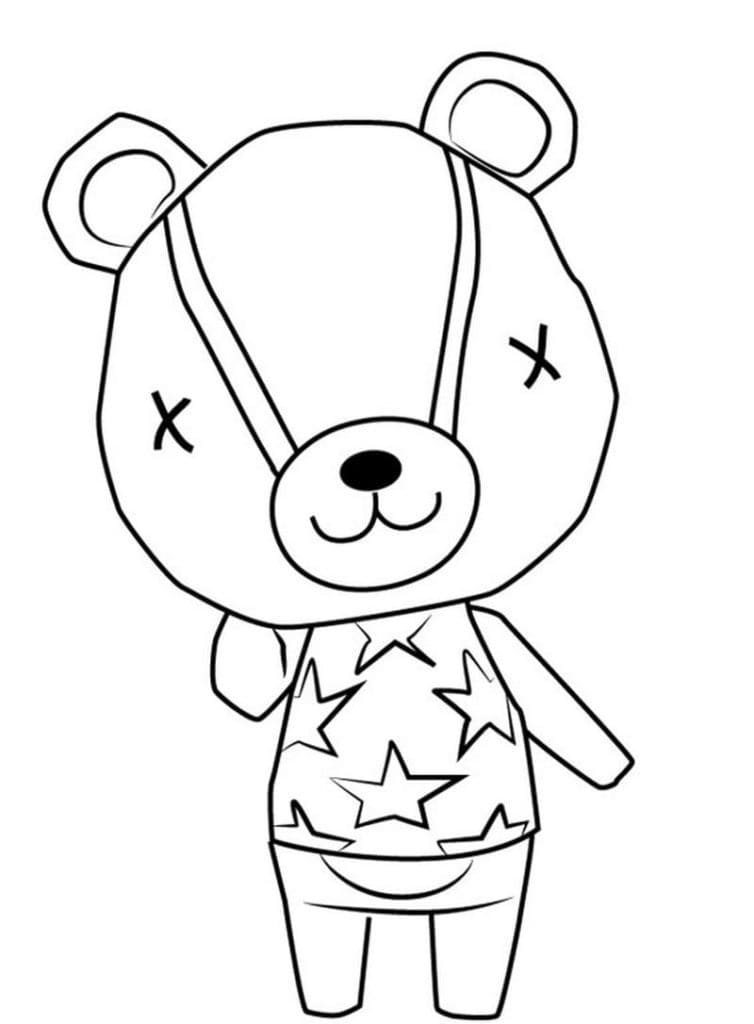 Gratis druckbares Animal Crossing ausmalbilder