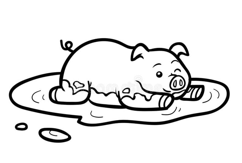 Gratis druckbares Schwein ausmalbilder