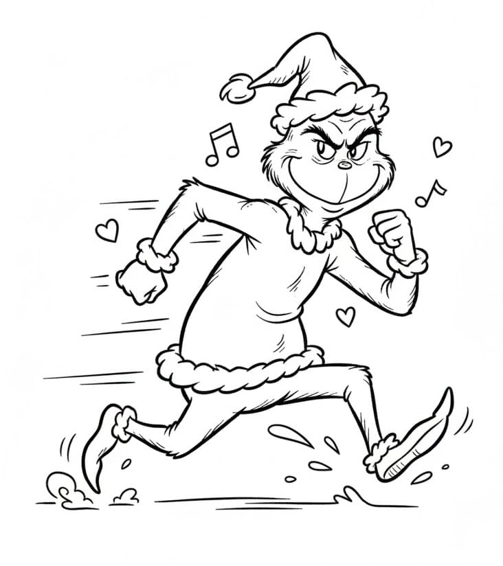 Grinch drucken ausmalbilder