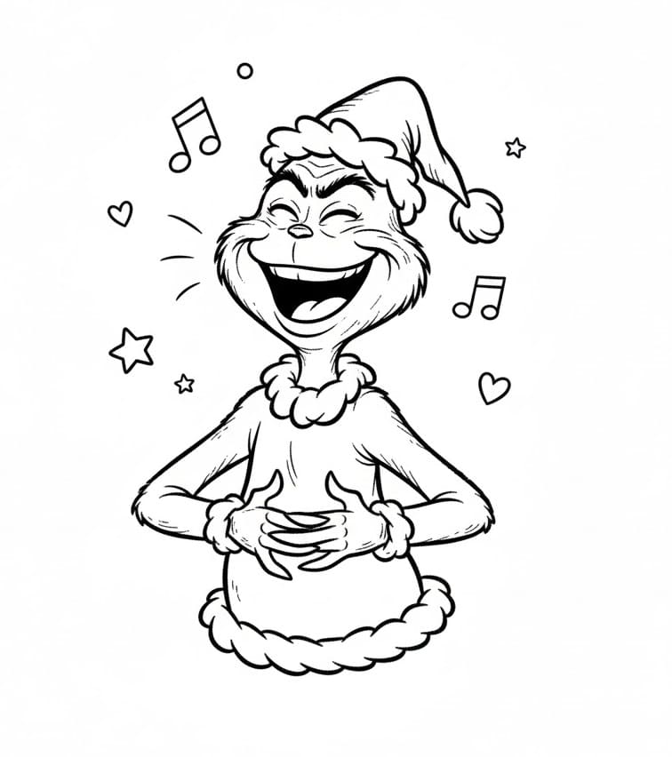 Grinch gratis ausmalbilder