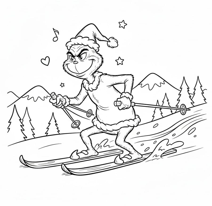 Grinch kostenlos ausdruckbar ausmalbilder