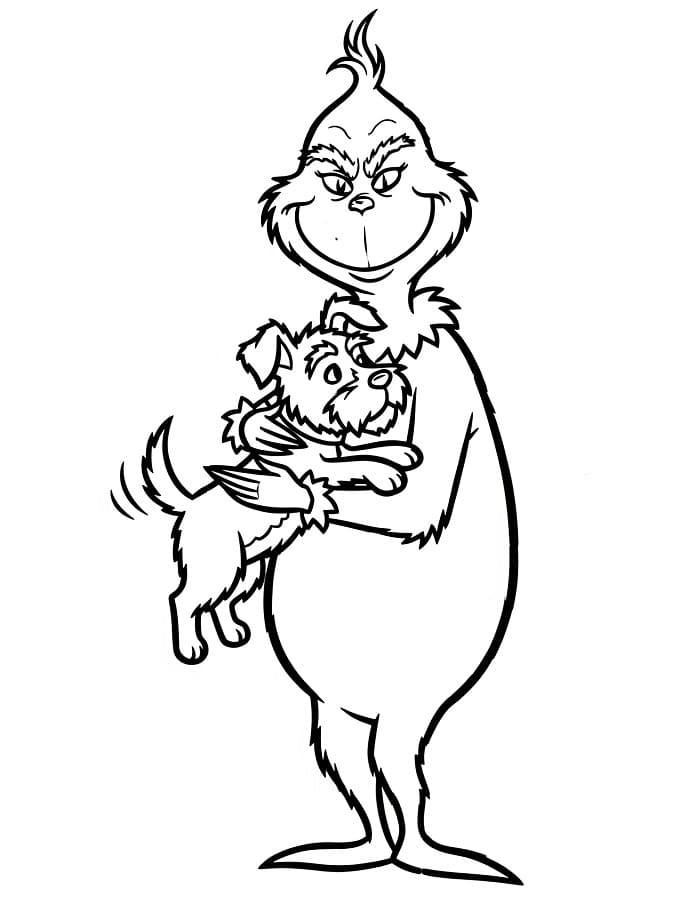 Grinch zum Drucken ausmalbilder
