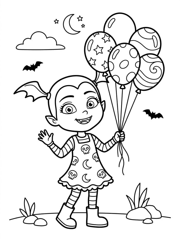 Großartige Vampirina ausmalbilder