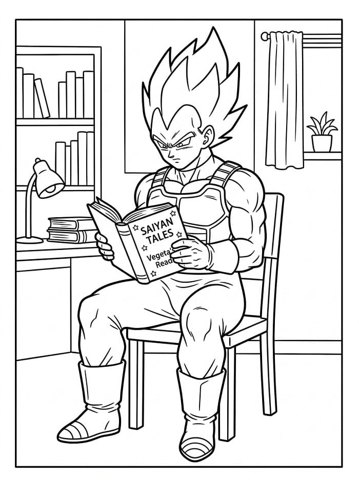 Großartige Vegeta ausmalbilder