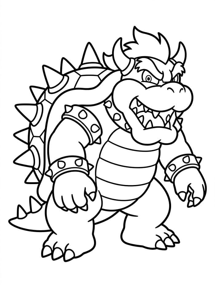 Großartiger Bowser ausmalbilder