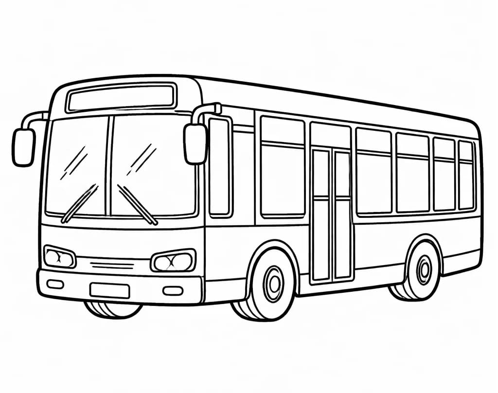 Großartiger Bus ausmalbilder