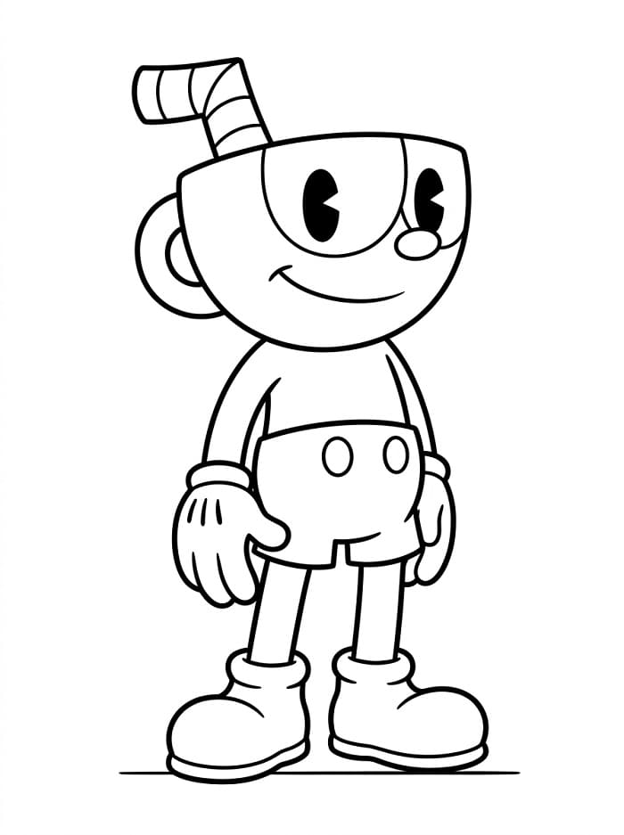 Großartiger Cuphead ausmalbilder