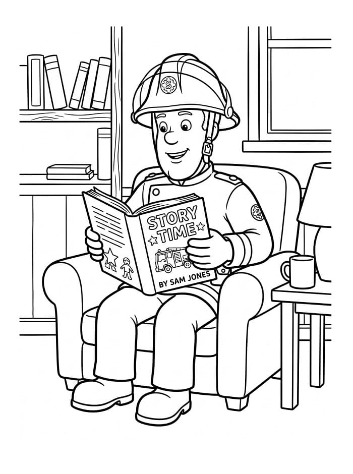 Großartiger Feuerwehrmann Sam ausmalbilder