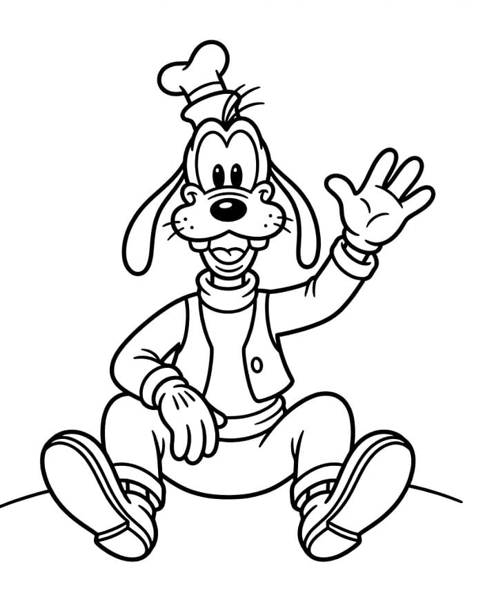 Großartiger Goofy ausmalbilder