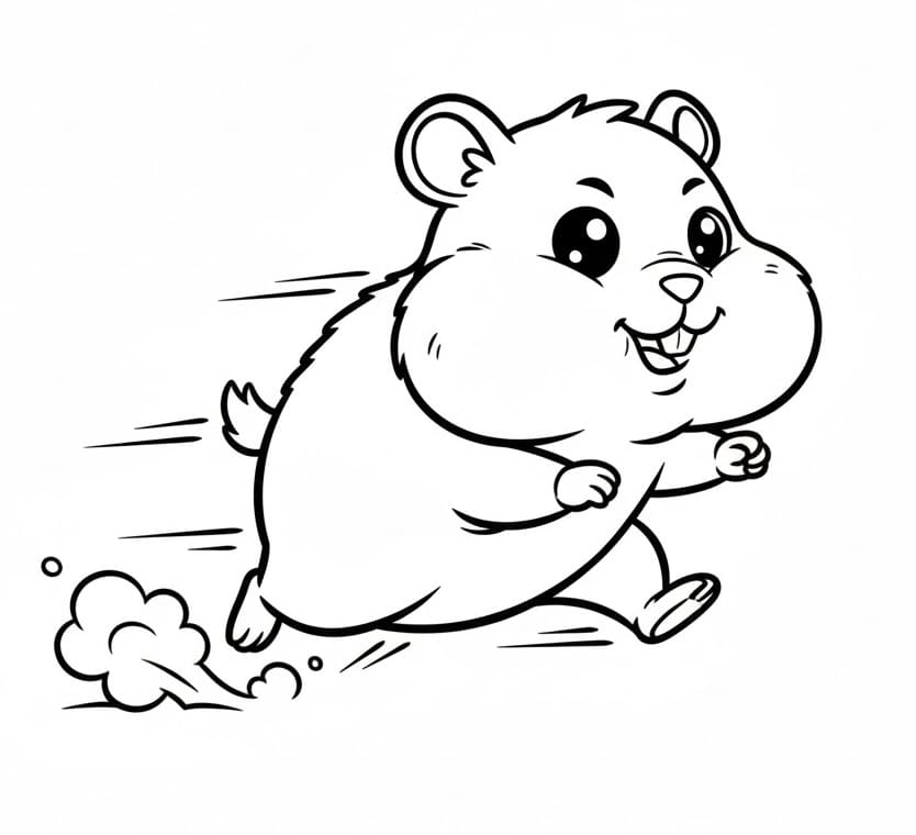 Großartiger Hamster ausmalbilder
