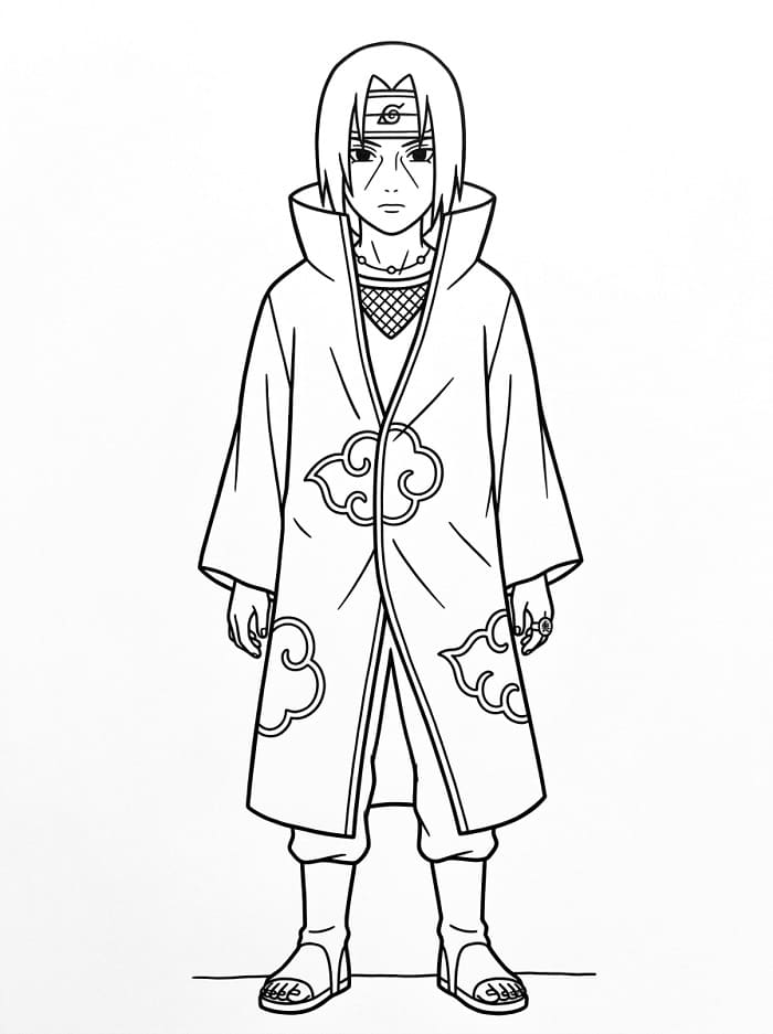 Großartiger Itachi ausmalbilder