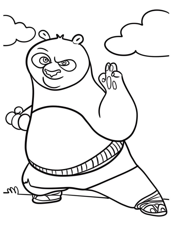 Großartiger Kung Fu Panda ausmalbilder