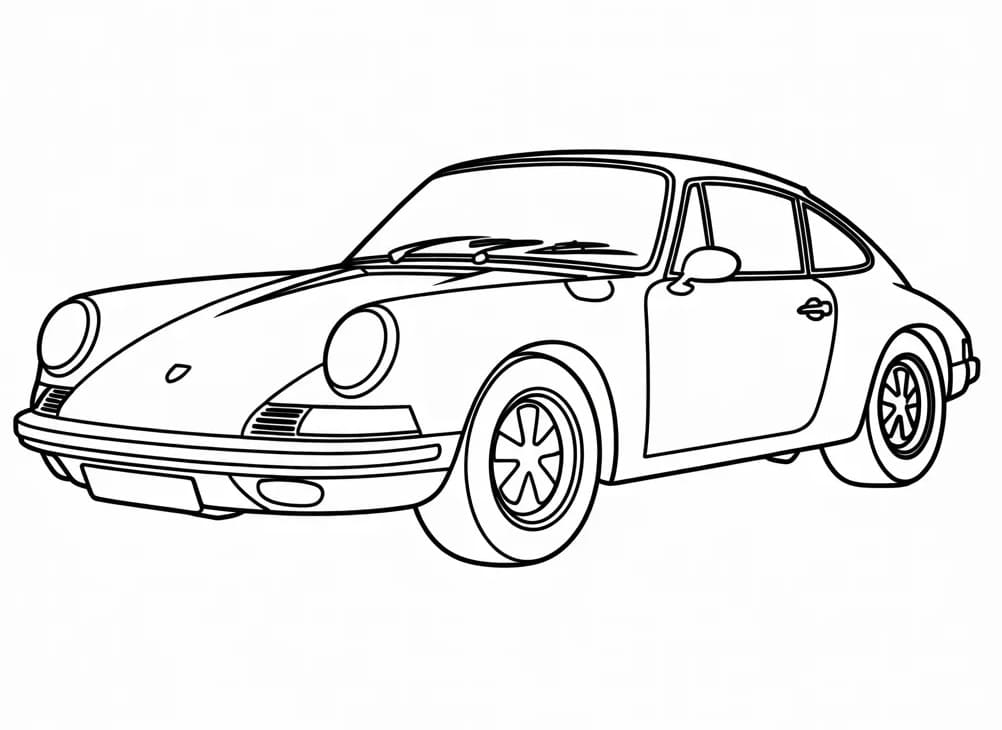 Großartiger Porsche ausmalbilder