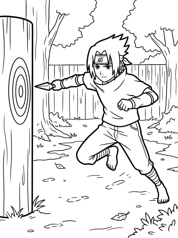 Großartiger Sasuke ausmalbilder