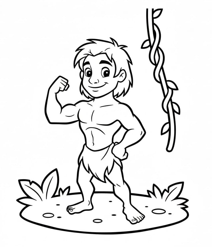 Großartiger Tarzan ausmalbilder