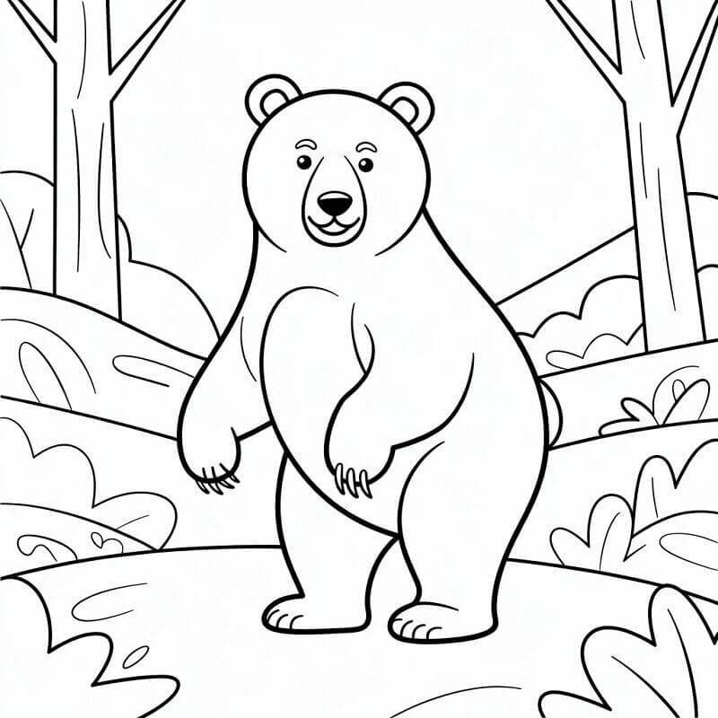 Großer Bär ausmalbilder