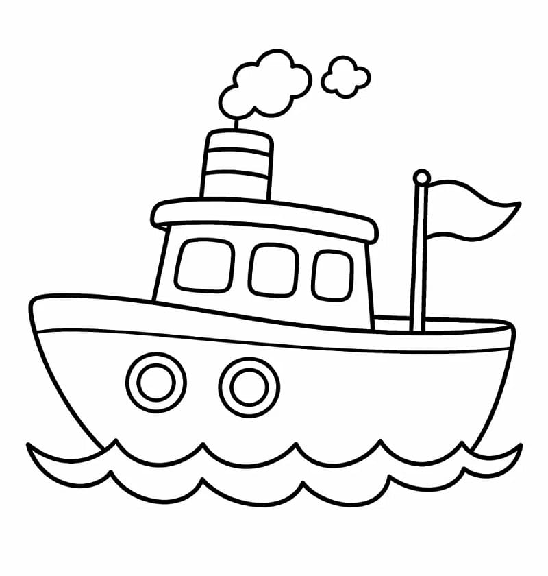 Großes Boot ausmalbilder