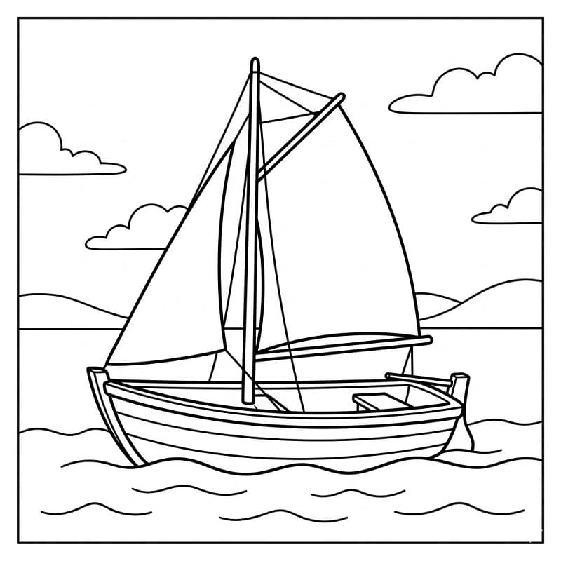 Grundlegendes Boot ausmalbilder