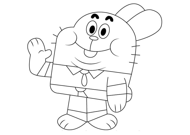 Gumball für 2-jährige Kinder ausmalbilder