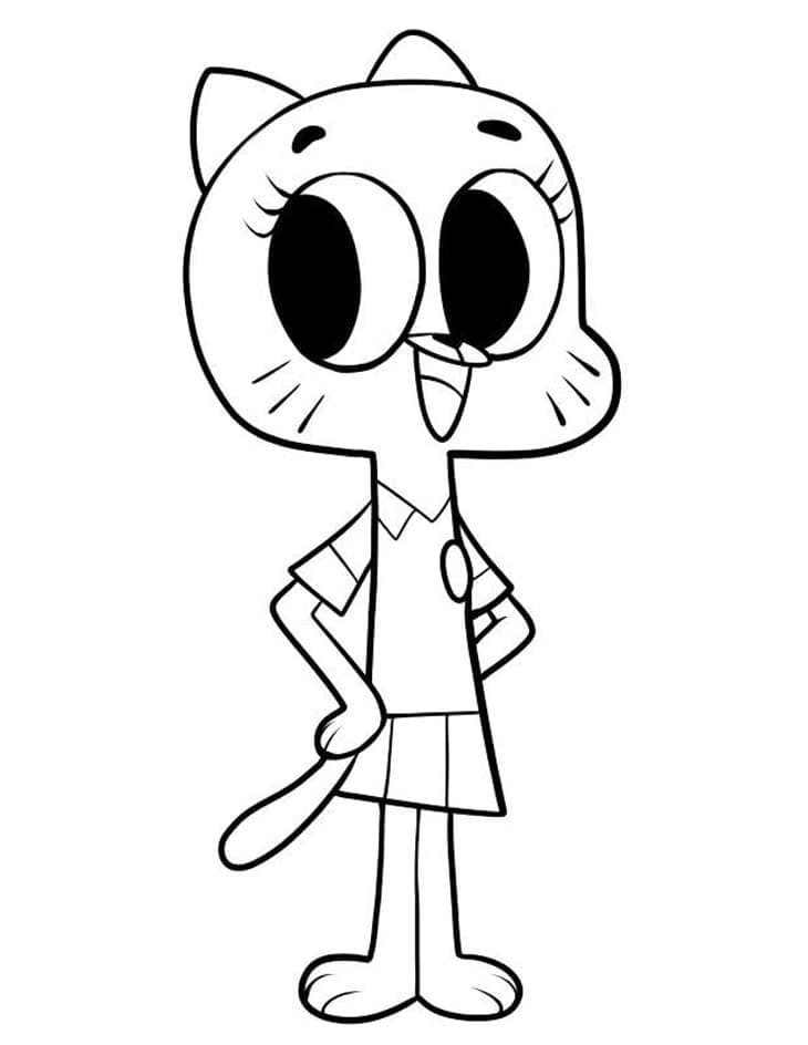 Gumball für 6-jährige Kinder ausmalbilder