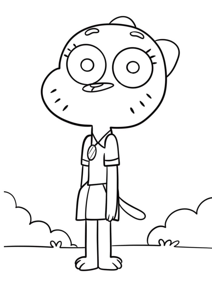 Gumball kostenlos ausmalbilder