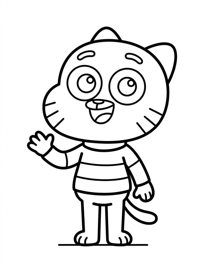 Gumball ausmalbilder