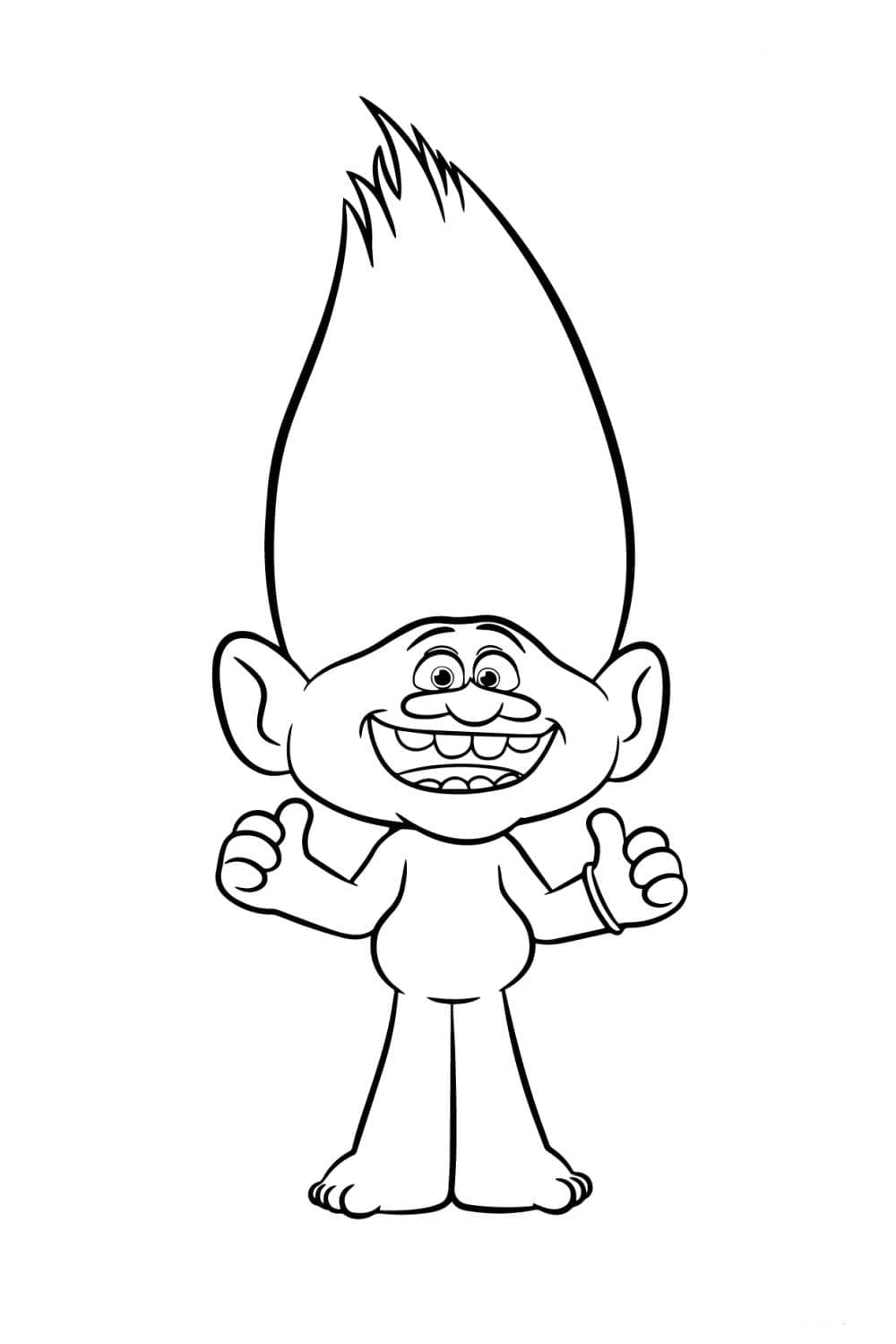 Guy Diamond aus Trolls ausmalbilder