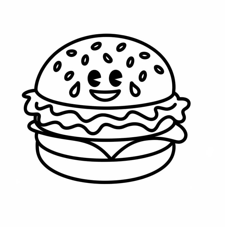 Hamburger Bild ausmalbilder