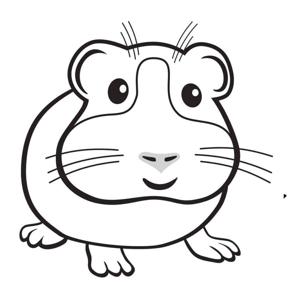 Hamster für 2-jährige Kinder ausmalbilder