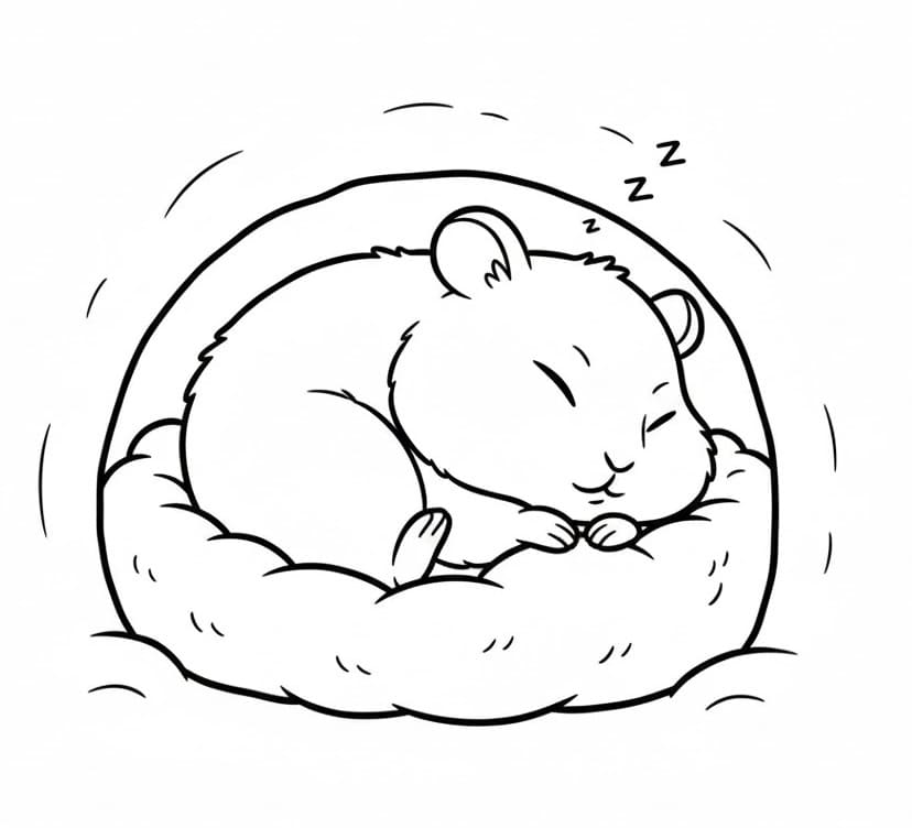 Hamster für Kinder ausmalbilder