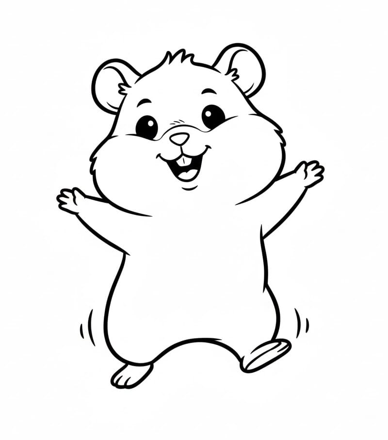 Hamster zum Drucken ausmalbilder