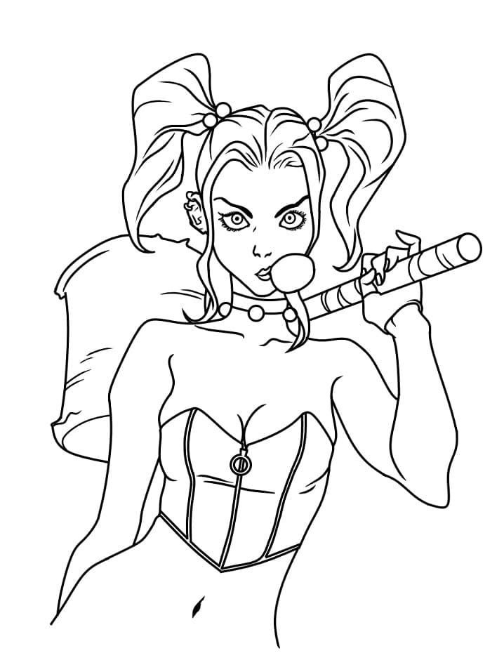Harley Quinn Ausmalbild ausmalbilder