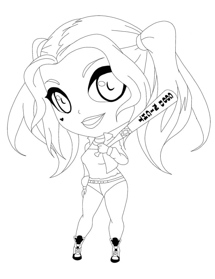 Harley Quinn Bild ausmalbilder