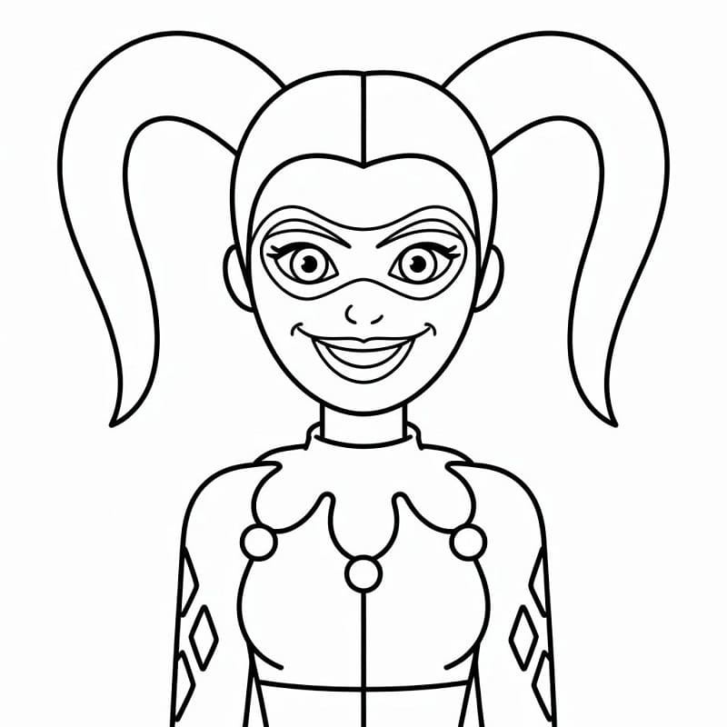 Harley Quinn aus dem DC-Universum ausmalbilder