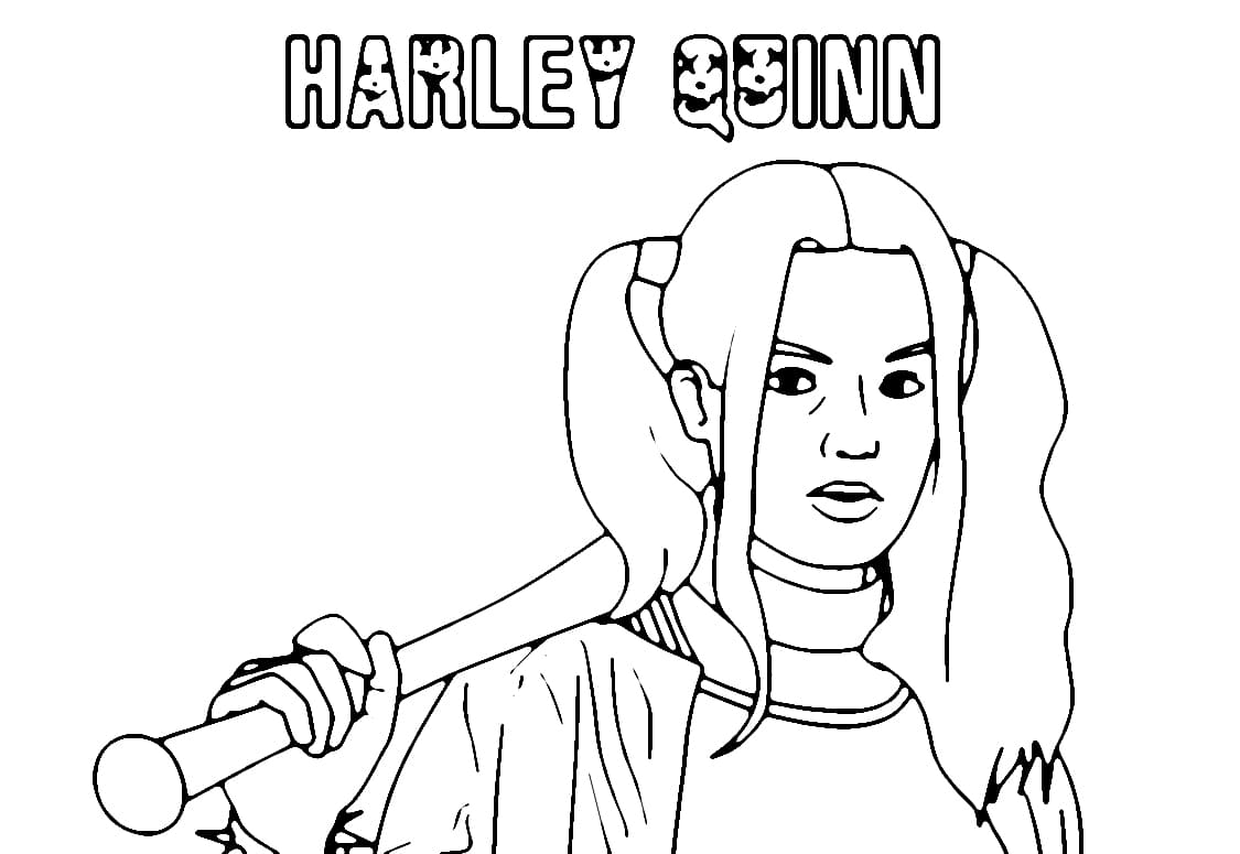 Harley Quinn für 1-jährige Kinder ausmalbilder